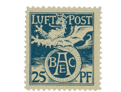 Bayerns einzige Flugpostmarke