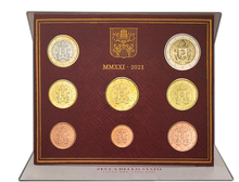Le set complet de 8 monnaies «Vatican 2021» en qualité Brillant Universel 