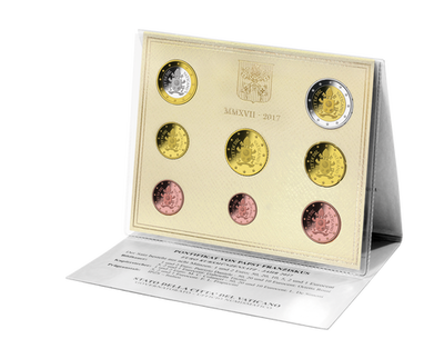 Le set complet de 8 monnaies « Vatican 2017 » 