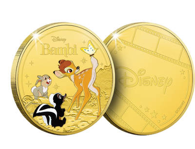 Frappe dorée à l'or pur Classiques Disney «Bambi»