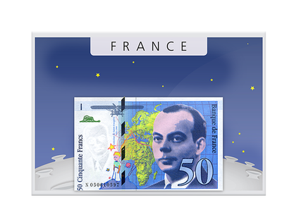 Billet de banque 50 Francs Saint-Exupéry