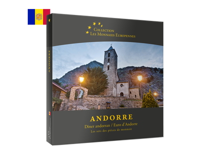 Les monnaies européennes, set complet diner et euro: Andorre