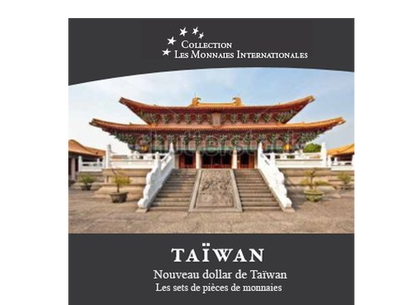 Les monnaies internationales, set complet Dollar : Taïwan