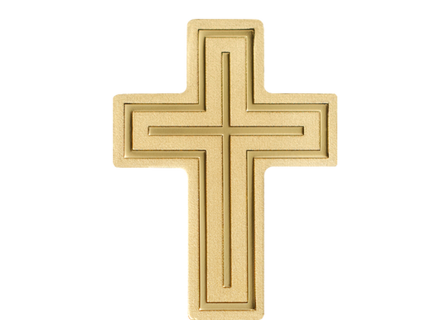 Gedenkmünze ''Goldenes Kreuz'' aus reinstem Gold (999,9/1000)!
