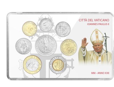 Originaler Kursmünzen-Satz aus dem Vatikan – Jahrgang 2000