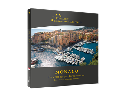 Les monnaies européennes, set complet Franc et Euro: Monaco