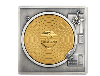 Monnaie de 3 onces en argent pur « 75ème anniversaire du disque vinyle » 2023