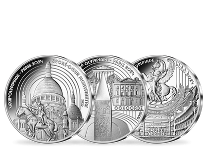 Les monnaies de 10 € argent pur « PARIS 2024 - Série Héritage » 2022