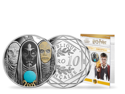 Monnaie officielle de 10 Euros en argent « Harry Potter et l'ordre du Phénix 10/18 » 2021
