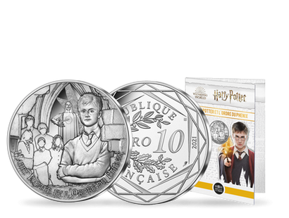 Monnaie officielle de 10 Euros en argent «Harry Potter et l'ordre du Phénix 11/18» 2021
