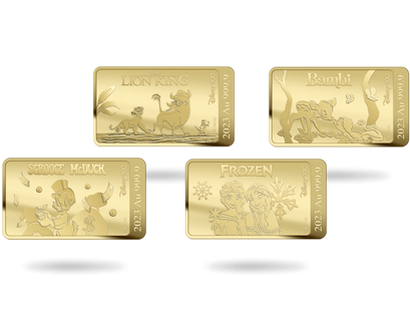 Disney 100: Set de 4 monnaies en or 