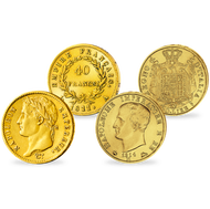 Bild: Set de monnaies anciennes en or massif "Napoléon Empereur"