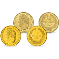 Bild: Set de 2 monnaies anciennes : 20 Francs et 40 Francs Louis-Philippe Tête Laurée