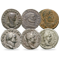 Bild: Set de 6 monnaies romaines impériales