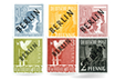 Der erste Briefmarkensatz West-Berlins