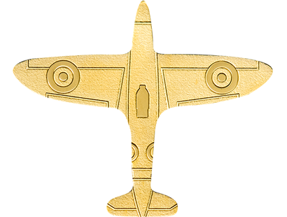 Gedenkmünze ''Flugzeug'' aus reinstem Gold (999,9/1000)!