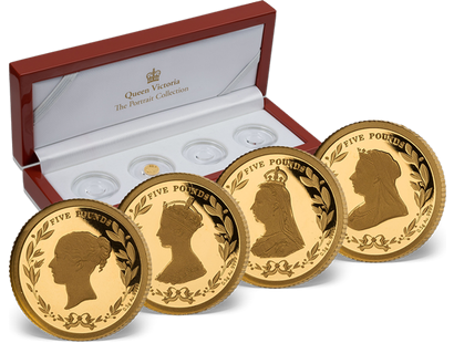 4er Gold-Set "Queen Victoria - The Portrait Collection"
