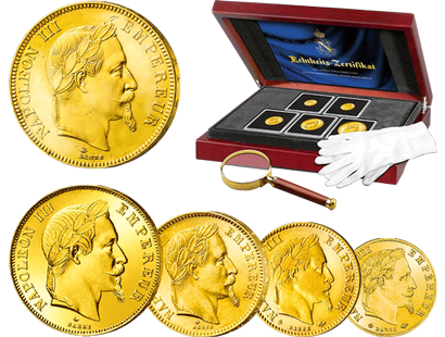 Die letzten Gold-Francs des letzten französischen Kaisers Napoleon III.