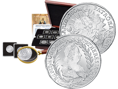 Historische Original-Rarität ''20 Kreuzer Maria Theresia'' aus echtem Silber