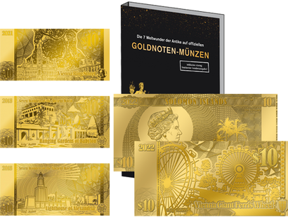 Offizielle Goldnoten-Münze ''Wiener Riesenrad"