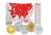 Asien: 51 Münzen der asiatischen Staaten