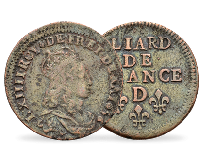 Monnaie ancienne "3 deniers - Louis XIV”