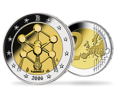 Monnaie de 2 Euros «Atomium» Belgique 2006