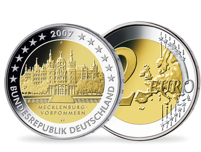 Monnaie de 2 Euros «Mecklembourg-Poméranie occidentale» Allemagne 2007