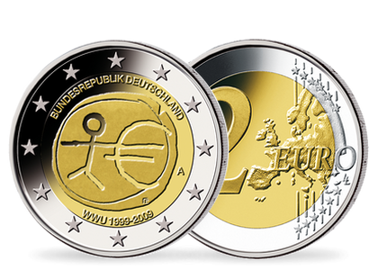 Monnaie de 2 Euros «10 ans de l'Union monétaire» Allemagne 2009 