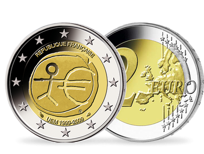 Monnaie de 2 Euros «10 ans de l'Union monétaire» France 2009 