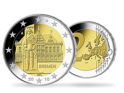 Monnaie de 2 Euros «Brême» Allemagne 2010