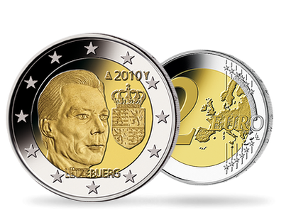 Monnaie de 2 Euros «Les armoiries du Grand Duc Henri» Luxembourg 2010
