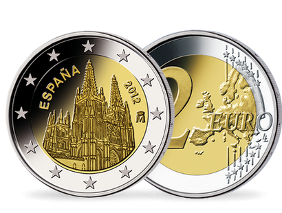 Monnaie de 2 Euros «Cathédrale de Burgos» Espagne 2012 