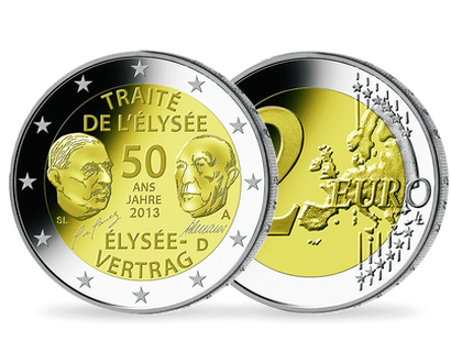 Monnaie de 2 Euros «50 ans du Traité de l'Elysée» Allemagne 2013