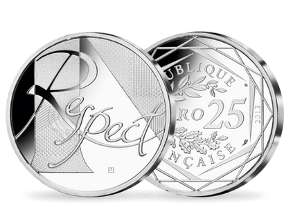 Monnaie de 25 Euros en argent «Le Respect» 2013