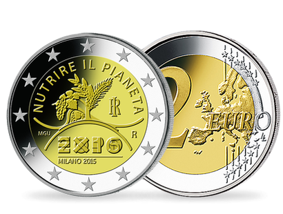 Monnaie de 2 Euros «Exposition de Milan» Italie 2015 