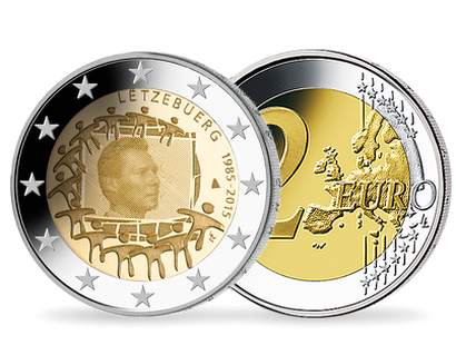 Monnaie de 2 Euros «30 ans du drapeau Européen» Luxembourg 2015 