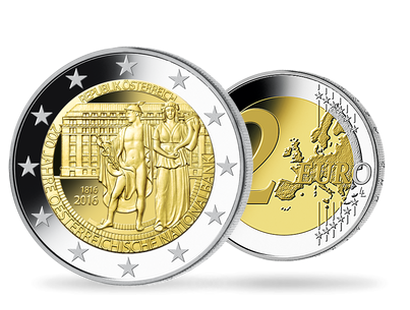 Monnaie de 2 Euros «200ème anniversaire de la Banque nationale d'Autriche» Autriche 2016 