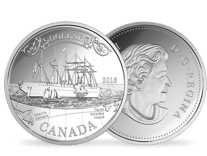 Monnaie de 1 Dollar en argent pur "150e anniversaire du câble transatlantique" 2016