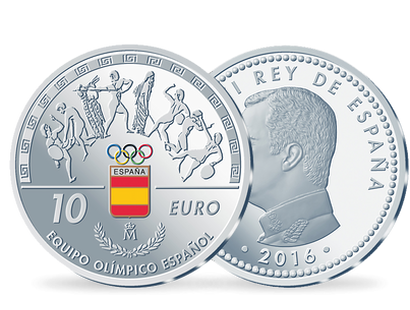 10 Euros en argent Espagne Equipe Olympique 2016 
