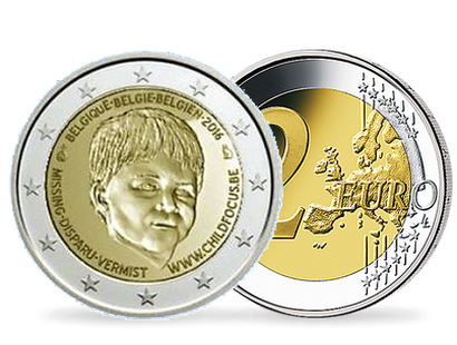 Monnaie de 2 Euros «Journée internationale des enfants disparus» Belgique 2016 