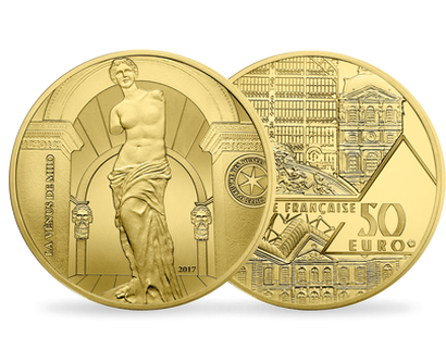 Monnaie de 50 Euros 1/4 d'once d'or pur «La Vénus de Milo» 2017