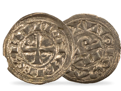 Monnaie ancienne en argent "Obole de Toulouse"