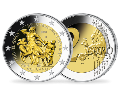 Monnaie de 2 Euros Vatican - Année européenne du patrimoine culturel 2018