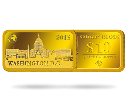 Monnaie Lingot en or pur « Washington- Le Capitole » 2015