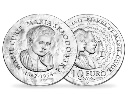 Monnaie de 10 Euros en argent massif « Femmes de France - Marie Curie » 2019 