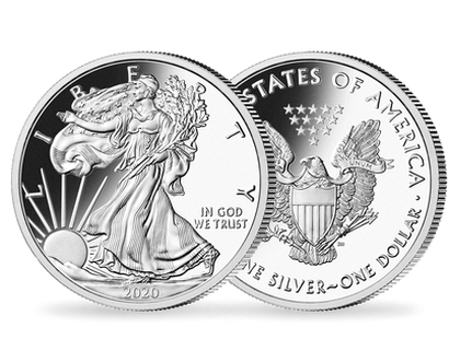 Monnaie argent pur « Silver Eagle - L'aigle Américain » Etats-Unis 2020 