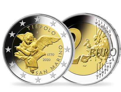 Monnaie de 2 Euros «250ème anniversaire de la mort de Giovanni Battista Tiepolo» Saint Marin 2020