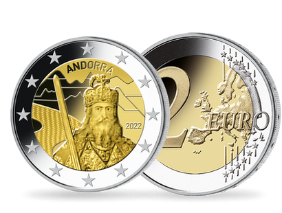 Monnaie commémorative de 2 Euros «Charlemagne» Andorre 2022