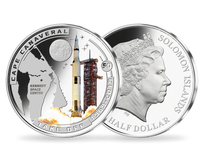 Monnaie Half Dollar argentée «Cap Canaveral» Salomon 2019 